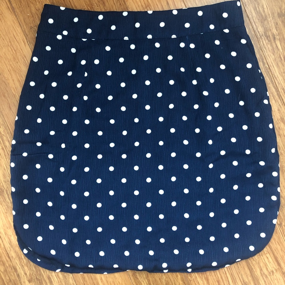 Polka dot mini skirt
